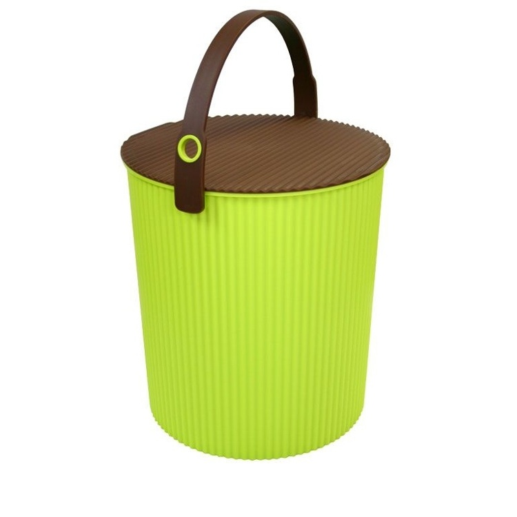 Hink med lock 20L, Omnioutil, Grön/Brun