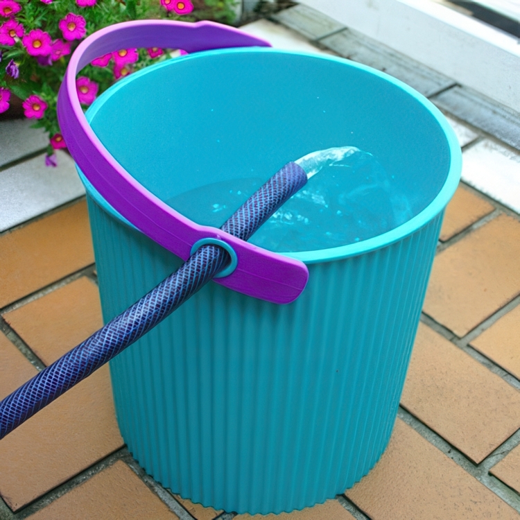 Hink med lock 10L, Omnioutil, Vit