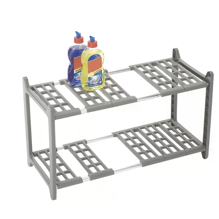 Justerbar förvaringshylla under diskbänk, 45-80cm