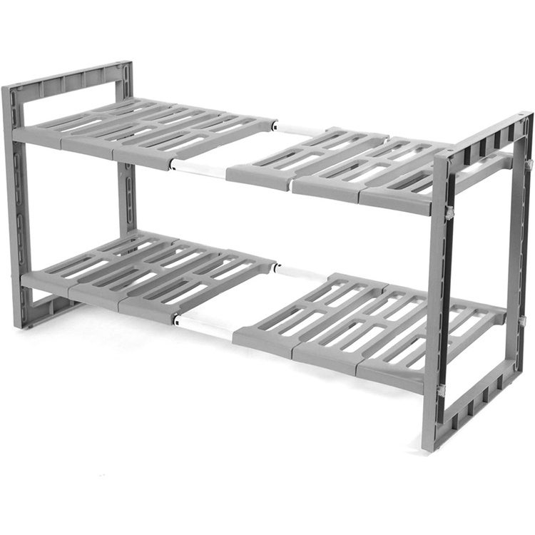 Justerbar förvaringshylla under diskbänk, 48-85cm