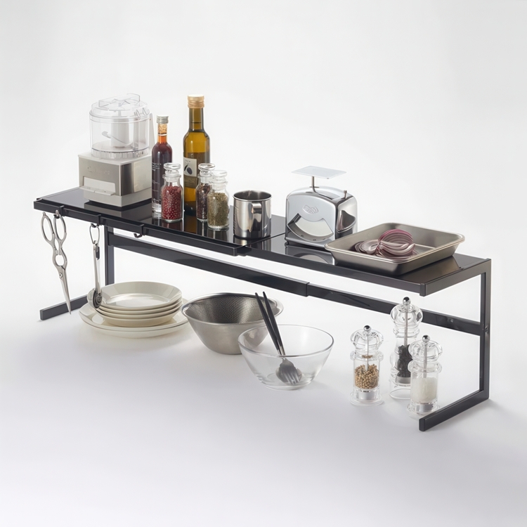 Hylla i metall, Expanderbar, TOWER KITCHEN RACK, 54~92 x 22.5 x H 25 cm, Yamazaki