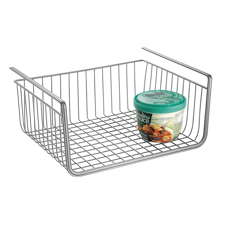 Hängkorg för hylla / Extrahylla, ID PANTRY BASKET, 33 x 26 x H 15cm, Silver