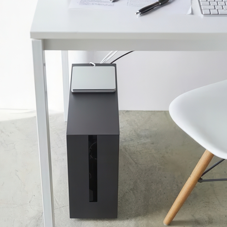 Kabellåda med hjul, TOWER LARGE CABLE BOX, 15 x 40 x H 34,5 cm, Yamazaki