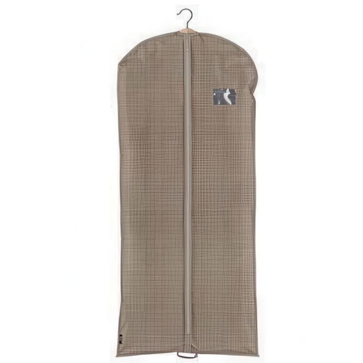Klädöverdrag av återanvänd plast, Lång, VITA ECO DRESS COVER, 60 x H 135 cm, Brun