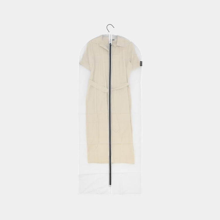 Klädöverdrag, Extra Långa, 2 st, BRABANTIA - XL - 60 x H 150 cm, Transparent / Svart