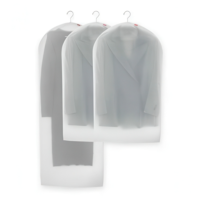 Klädöverdrag, 3 st, MILKY WHITE MIX , 1 L+ 2 S, Transparent Vit