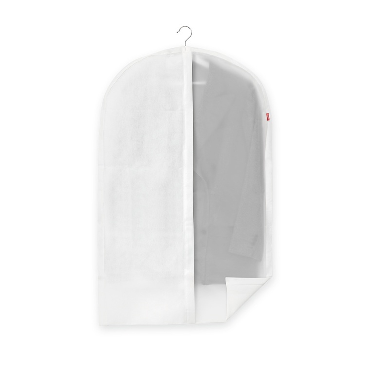 Klädöverdrag, Kort, NON WOVEN, 60 x 5 x H 100, Klar / Vit