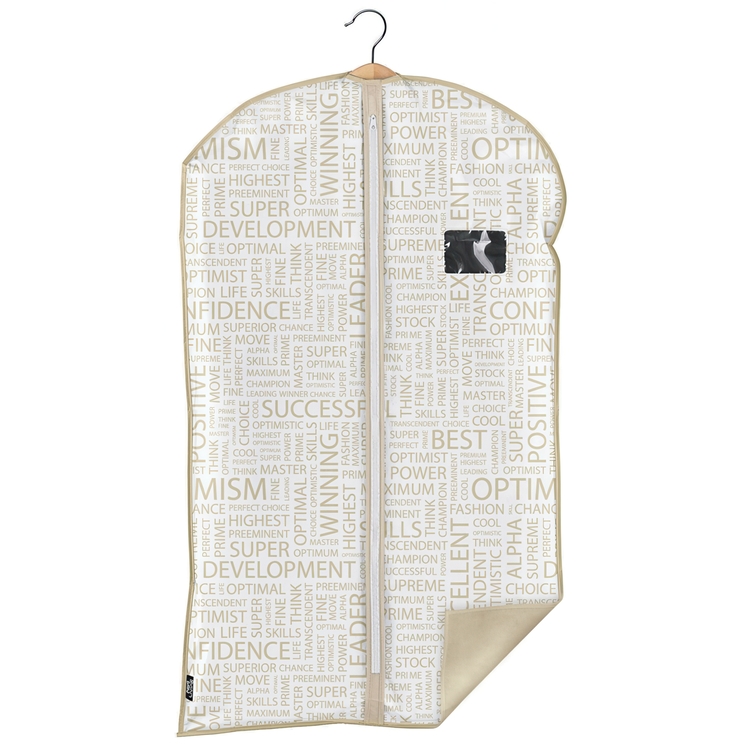 Klädöverdrag, Kort, URBAN GOLD, 60 x H 100 cm, Vit / Beige