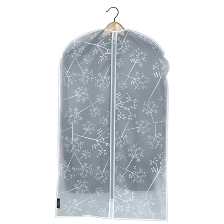 Klädöverdrag, Kort, WHITE LEAF, 60 x H 100 cm, Vit