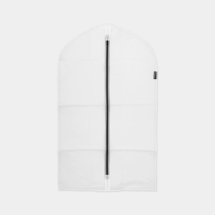 Klädöverdrag, Korta, 2 st, BRABANTIA - MEDIUM - 60 x H100 cm, Transparent / Svart