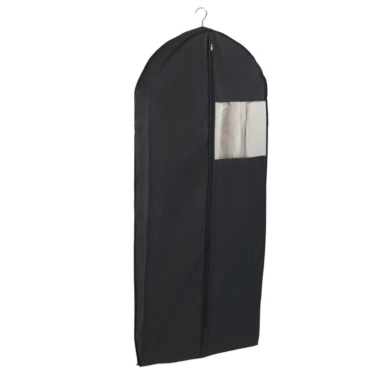 Klädöverdrag, Lång & Bred, DEEP BLACK, 60 x 12 x H135 cm, Svart