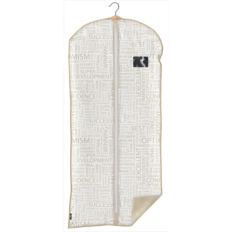 Klädöverdrag, Lång, URBAN GOLD, 60 x H135 cm, Vit / Beige