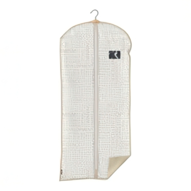 Klädöverdrag, Lång, URBAN GOLD, 60 x H135 cm, Vit / Beige