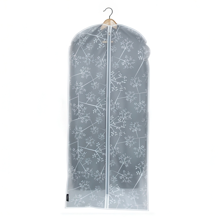 Klädöverdrag, Lång, WHITE LEAF, 60 x H135 cm, Vit