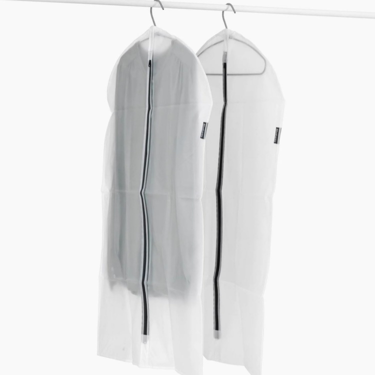 Klädöverdrag, Långa, 2 st, BRABANTIA - LARGE - 60 x 135 cm, Transparent / Svart