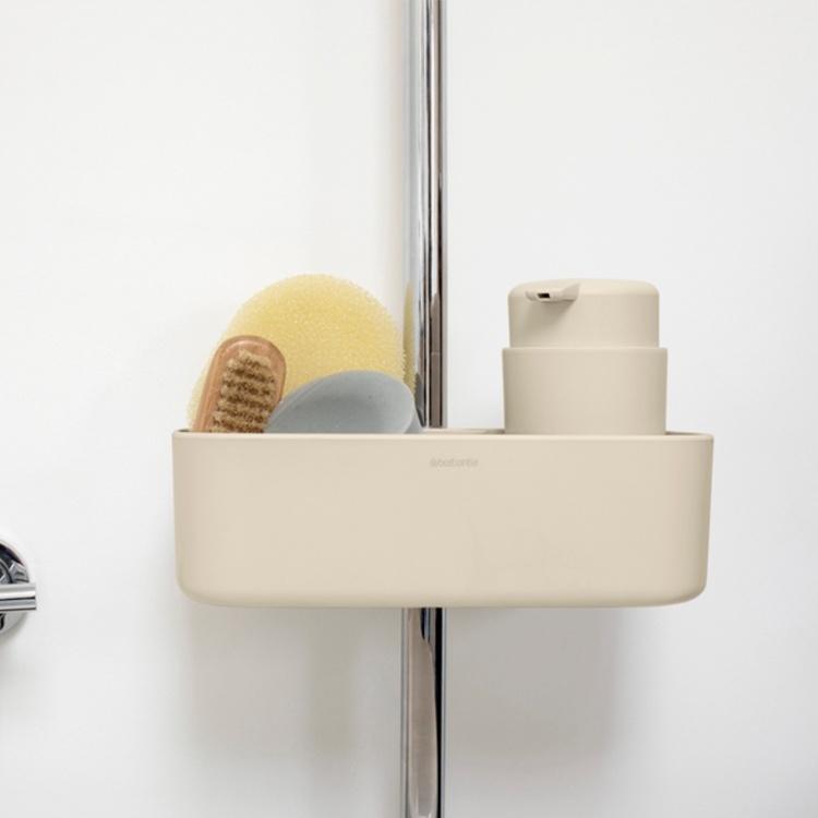 Förvaringskorg till duschstång, Brabantia, Beige