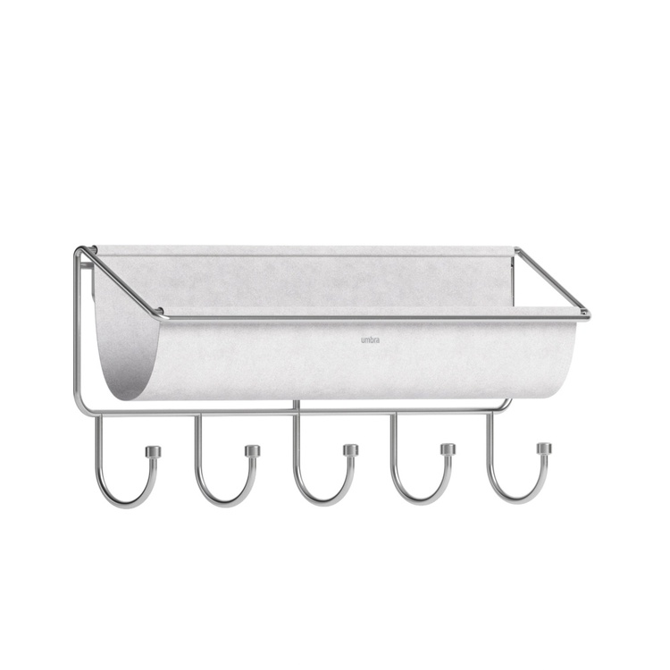 Kroklist med förvaring, UMBRA HAMMOCK ORGANIZER, 41,5 x H 18 cm Ljusgrå