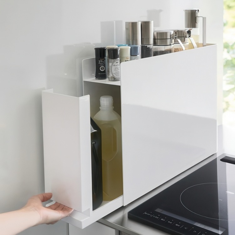 Kryddskåp för smala ytor, PULL-OUT SEASONING RACK, 50 x 12,5 x H 36,7 cm, Yamazaki