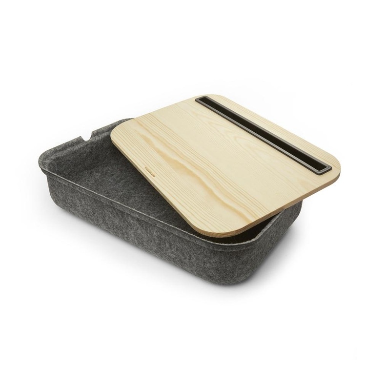 Laptopbricka med förvaring, 36x24,5x8cm