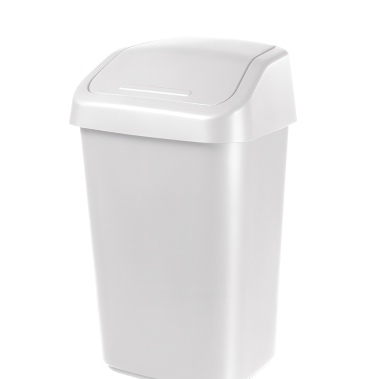 Papperskorg med vipplock 10L
