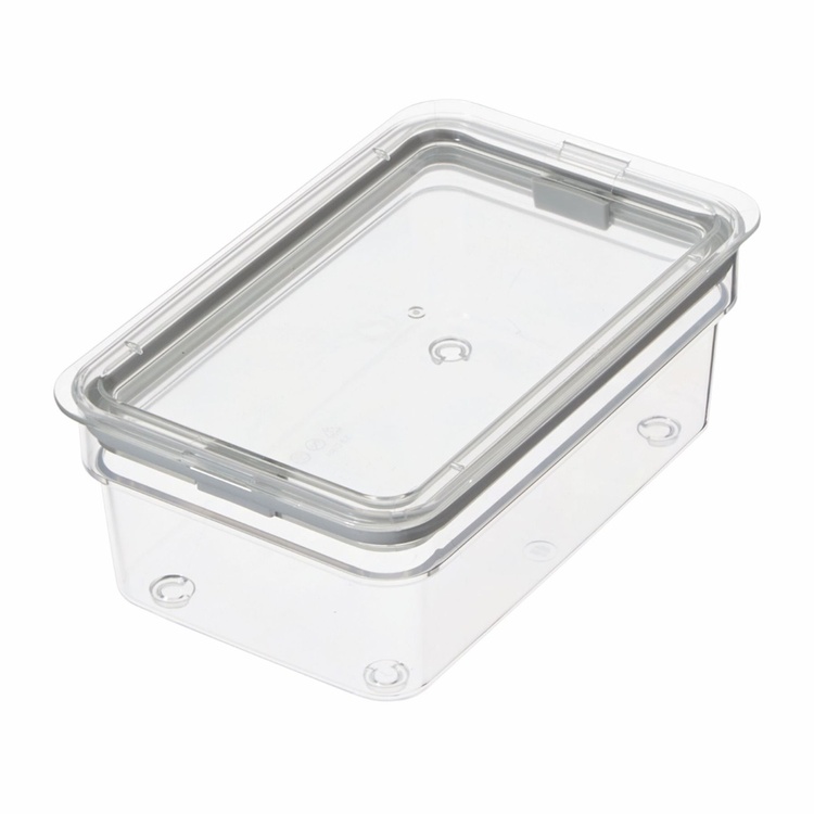 Lufttät Förvaringsburk, Låg, iD FRESH MEDIUM SHORT CANISTER, 13 x 20,5 x H 8 cm , Transparent 