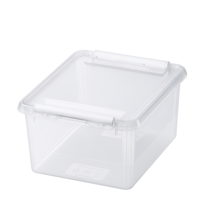 Förvaringslåda med lock 2L, SmartStore, Klar/vit