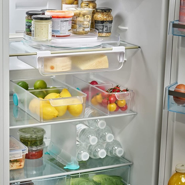 Låda med hjul, JOSEPH JOSEPH LARGE COMPACT STORAGE BIN, 17,4 x 30,8 x H 8,5 cm, Transparent
