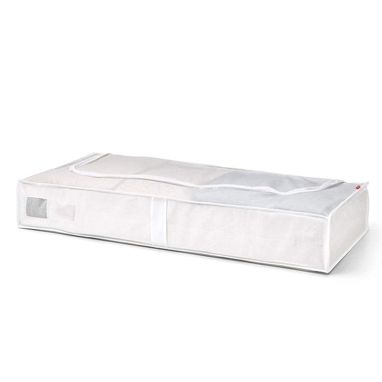 Låda under sängen, Mjuk, NON WOVEN, 45 x 103 x H16 cm, Vit