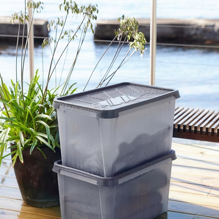 Vattentät förvaringslåda med lock 34L, SmartStore Dry