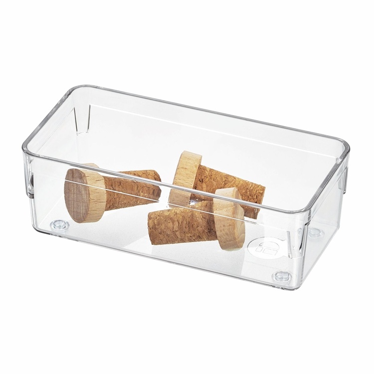 Lådinredning, Långsmal, iDESIGN DRAWER SOLUTIONS SMALL, 15,2 x 7,6 x H 5,1 cm, Transparent