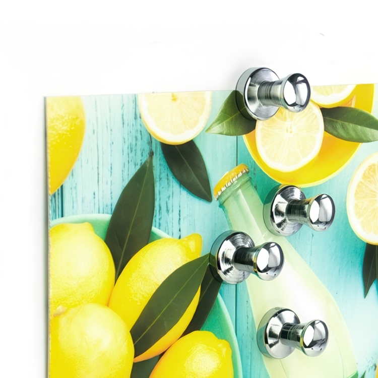 Magnet med knopp 4-pack, Silver