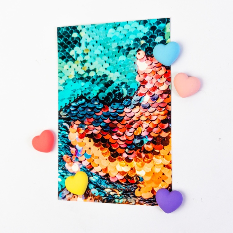 Magnetfigur 5-pack, Pastellhjärtan