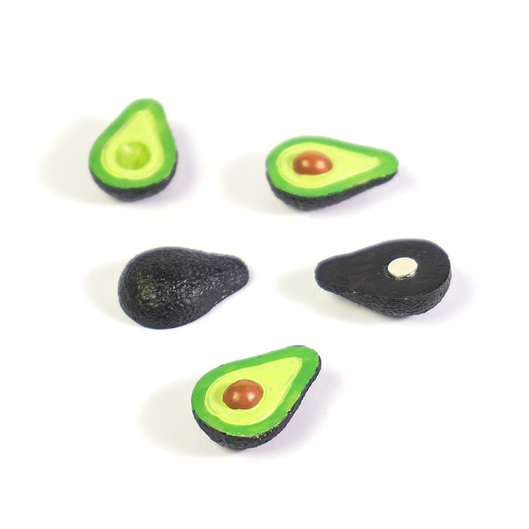 Magnetfigur 5-pack, Avokado