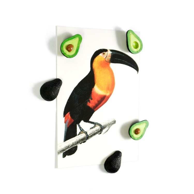 Magnetfigur 5-pack, Avokado