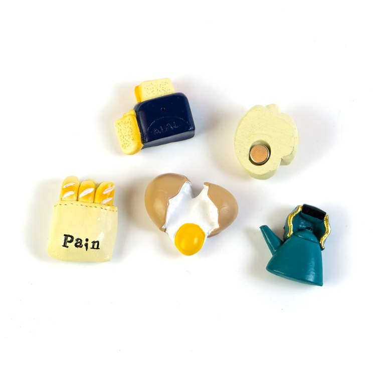 Magnetfigur 5-pack, Frukost