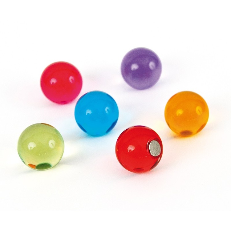 Magnetkulor 6-pack, Färgglada