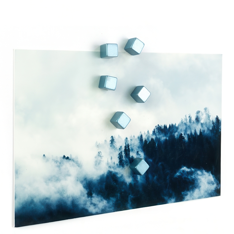 Liten magnet kub 6-pack, Blå