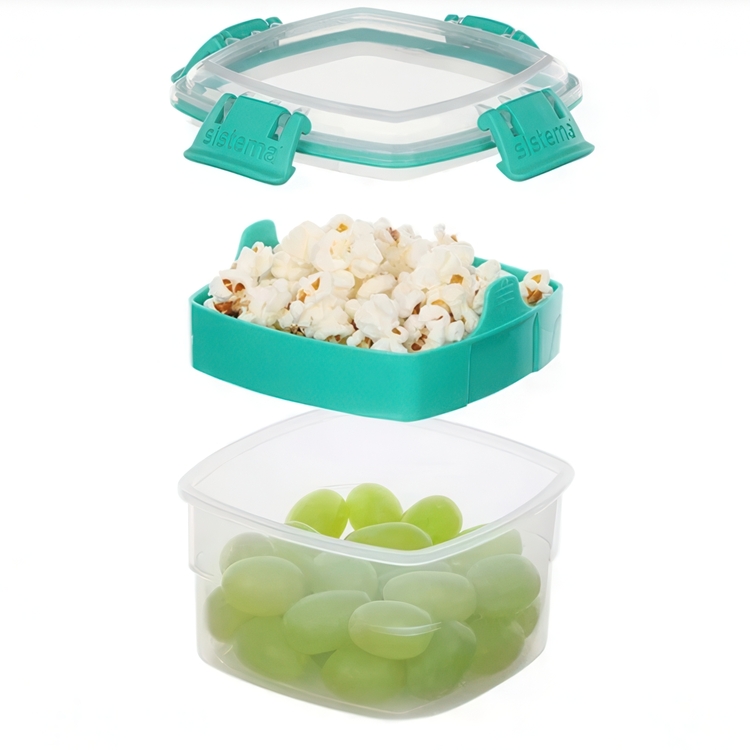 Snackslåda med insats 0,4L, Sistema