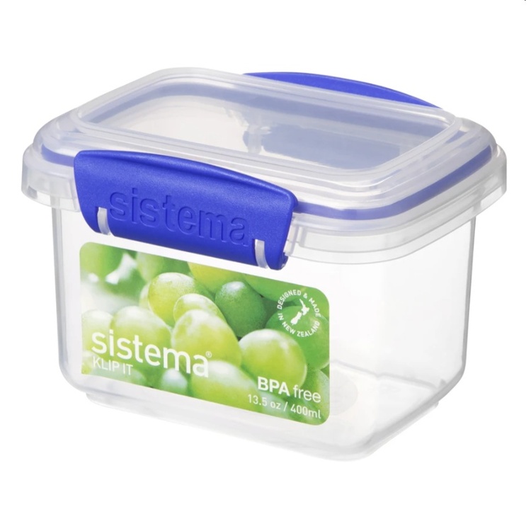Liten förvaringsburk 0,4L, Sistema, Blå