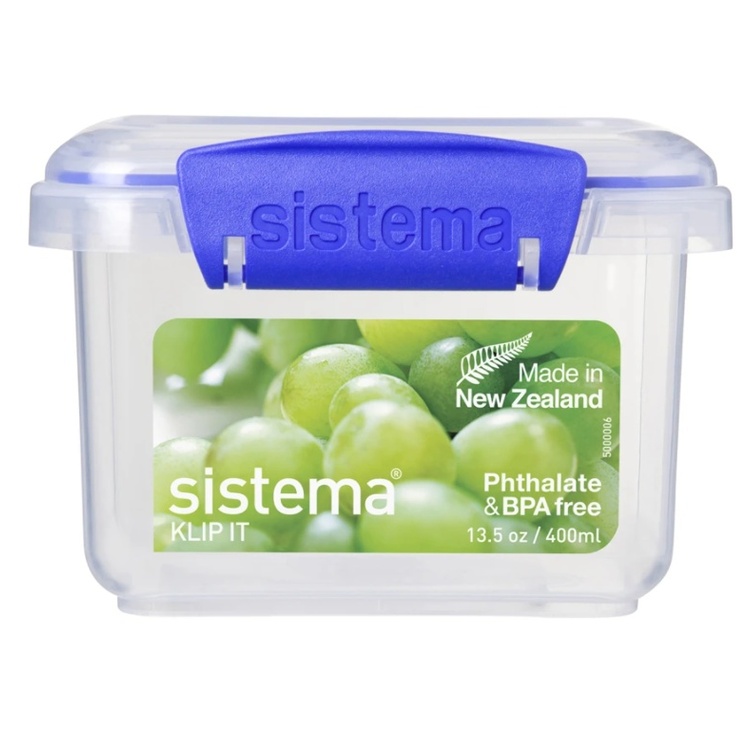 Liten förvaringsburk 0,4L, Sistema, Blå