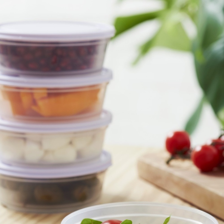 Liten matlåda rund 0,3L, SmartStore, Grå