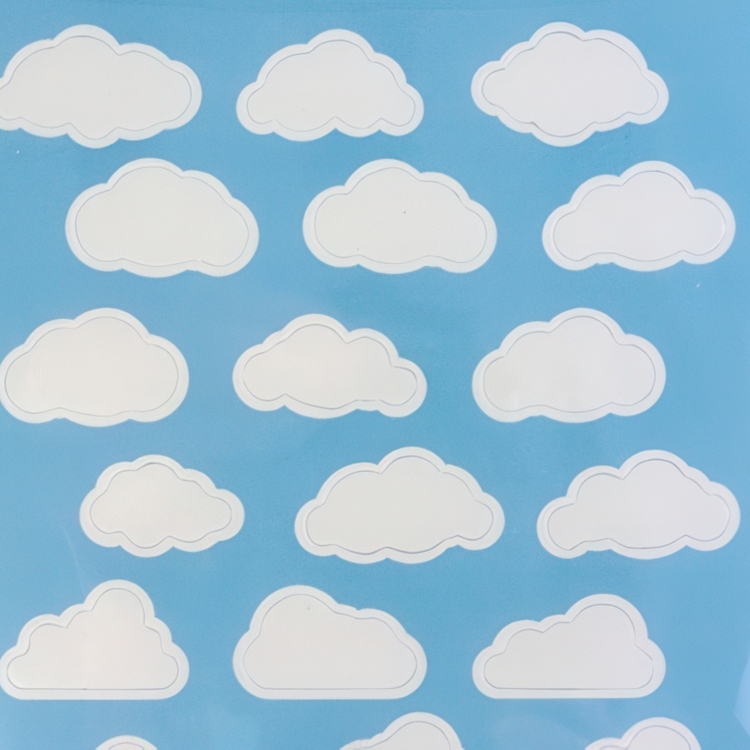 Mini Magnettavlor, Små moln, Självhäftande, 24 st, ELEMENT CLOUD FLEX, Vita