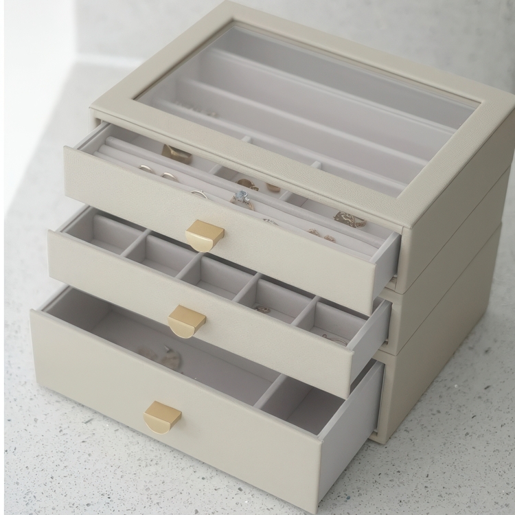Minibyrå för smycken, 3 lådor, CLASSIC STACKERS DRAWERS