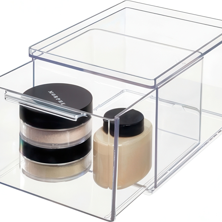Minibyrå, Stapelbar, Hög, THE HOME EDIT SMALL ALL-PURPOSE DRAWER, 13,3 x 17,8 x H 10,8 cm, Transparent