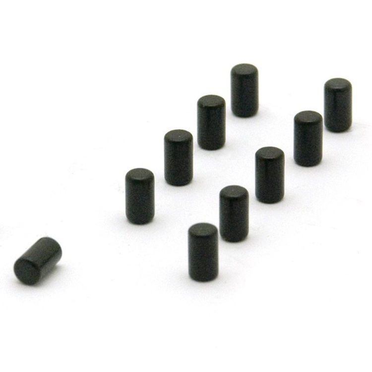 Minimagnet cylinder 10-pack, Svart