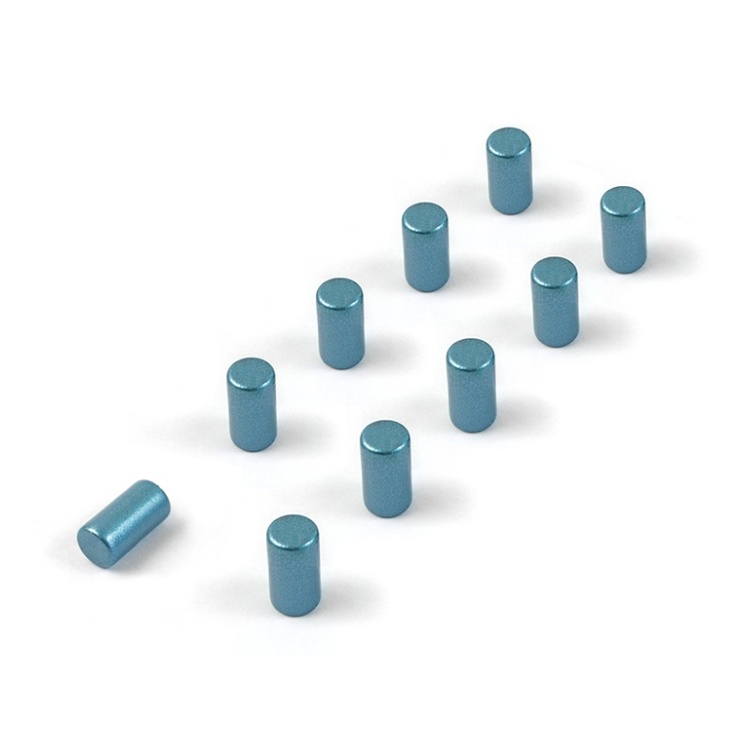 Minimagnet cylinder 10-pack, Blå