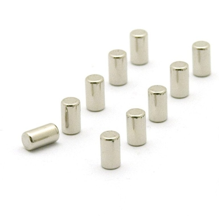 Minimagnet cylinder 10-pack, Silver