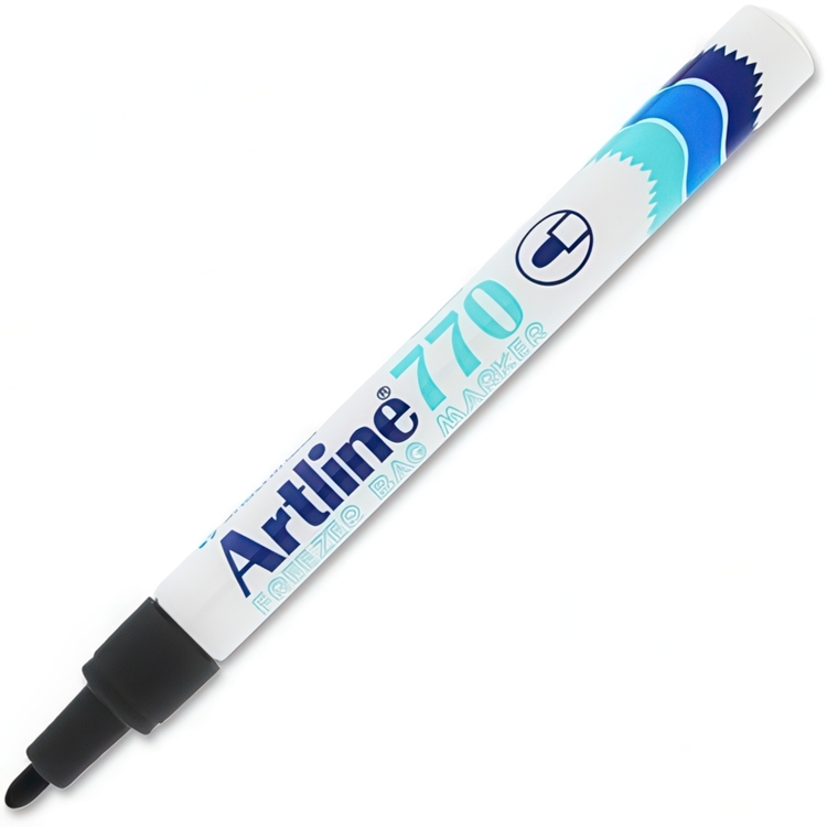 Märkpenna för frysen, ARTLINE FREEZER BAG MARKER, Svart skrift