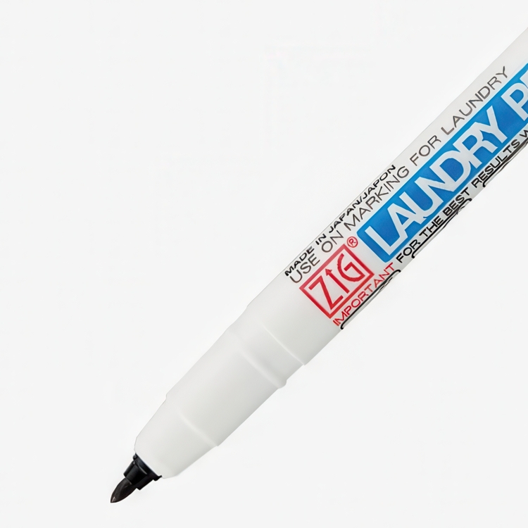 Märkpenna för Textil mm, ZIG LAUNDRY PEN, Svart