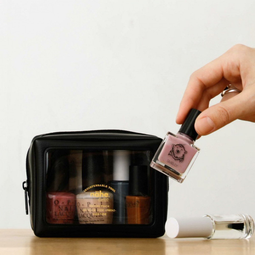 Necessär, PACKING POUCH MINI, 12 x 5,5 x H 9 cm , Nähe